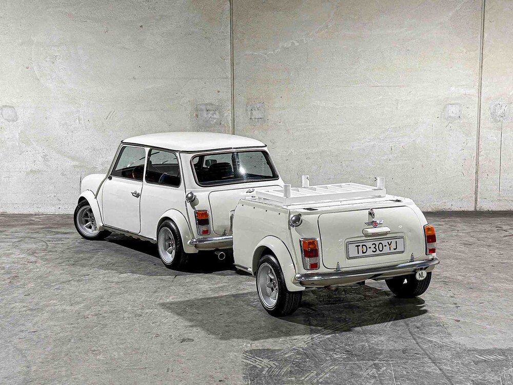 Austin Mini 1000 E Magic 42pk 1988, TD-30-YJ + Aanhanger
