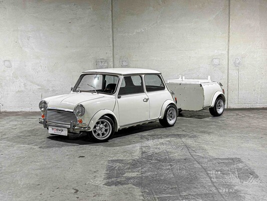 Austin Mini 1000 E Magic 42pk 1988, TD-30-YJ + Aanhanger