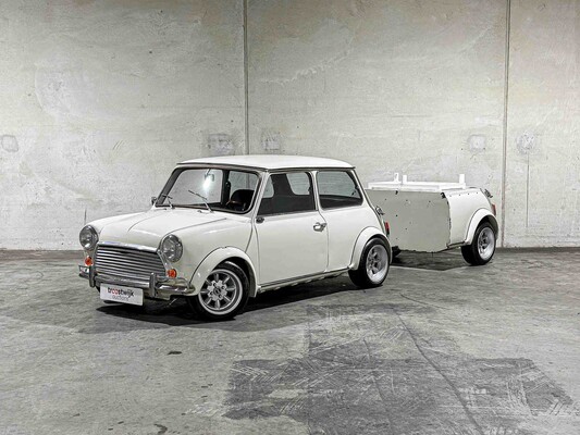 Austin Mini 1000 E Magic 42pk 1988, TD-30-YJ + Aanhanger