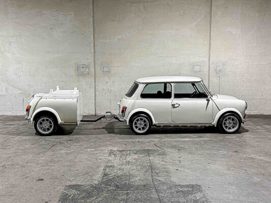 Austin Mini 1000 E Magic 42pk 1988, TD-30-YJ + Aanhanger