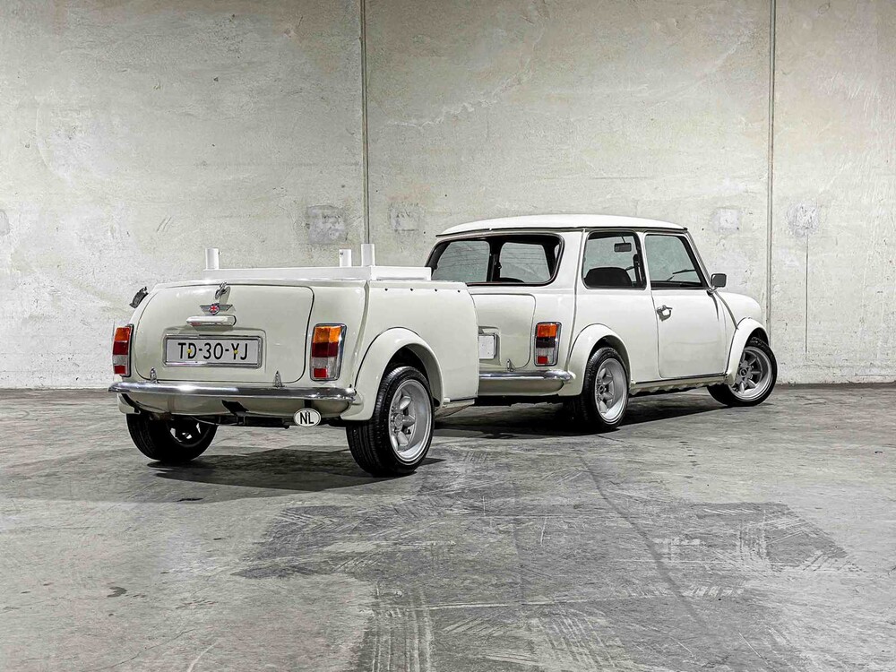 Austin Mini 1000 E Magic 42PS 1988, TD-30-YJ + Auflieger