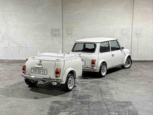 Austin Mini 1000 E Magic 42pk 1988, TD-30-YJ + Aanhanger