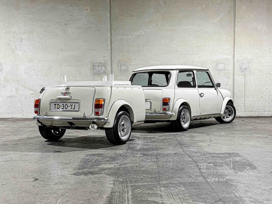 Austin Mini 1000 E Magic 42pk 1988, TD-30-YJ + Aanhanger