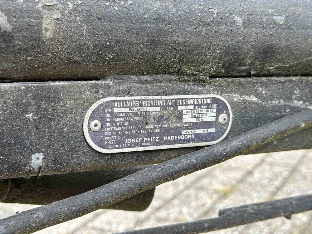 Wesco P 2015 Pferdeanhänger 1981, 78-29-WR