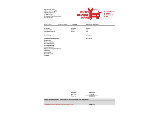 Fiat 500 1,2 Lounge -Automatik- 69 PS 2010 (Original-NL), 36-LBG-2