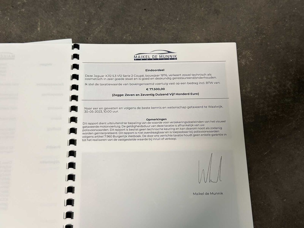 Jaguar XJ12 5.3 V12 Serie 2 Coupe 1976, 39-YD-88 Oldtimer