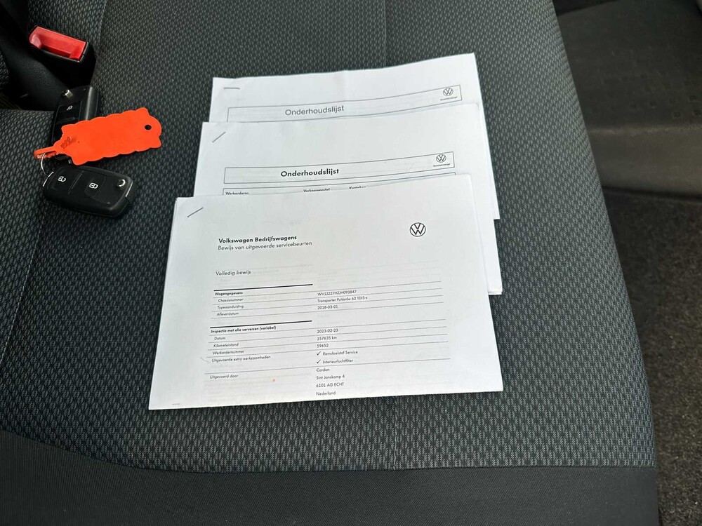 Volkswagen Transporter 2.0 TDI Trendline 3-Persoons 150pk 2018 (Origineel-NL), V-476-KS