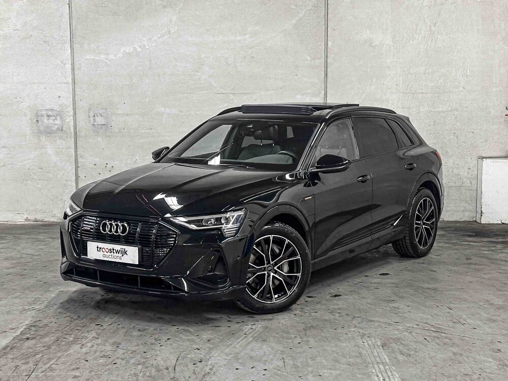 Audi e-tron 50 quattro Launch Edition schwarz 71 kWh S-Line 313PS 2019 (Original-NL + 1. Besitzer), G-119-XV