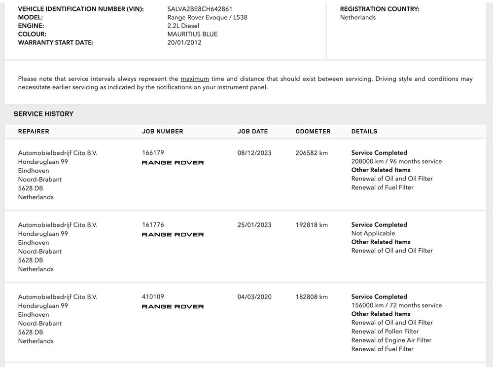 Land Rover Range Rover Evoque 2.2 SD4 4WD Prestige 190PS 2012, 84-TGX-6