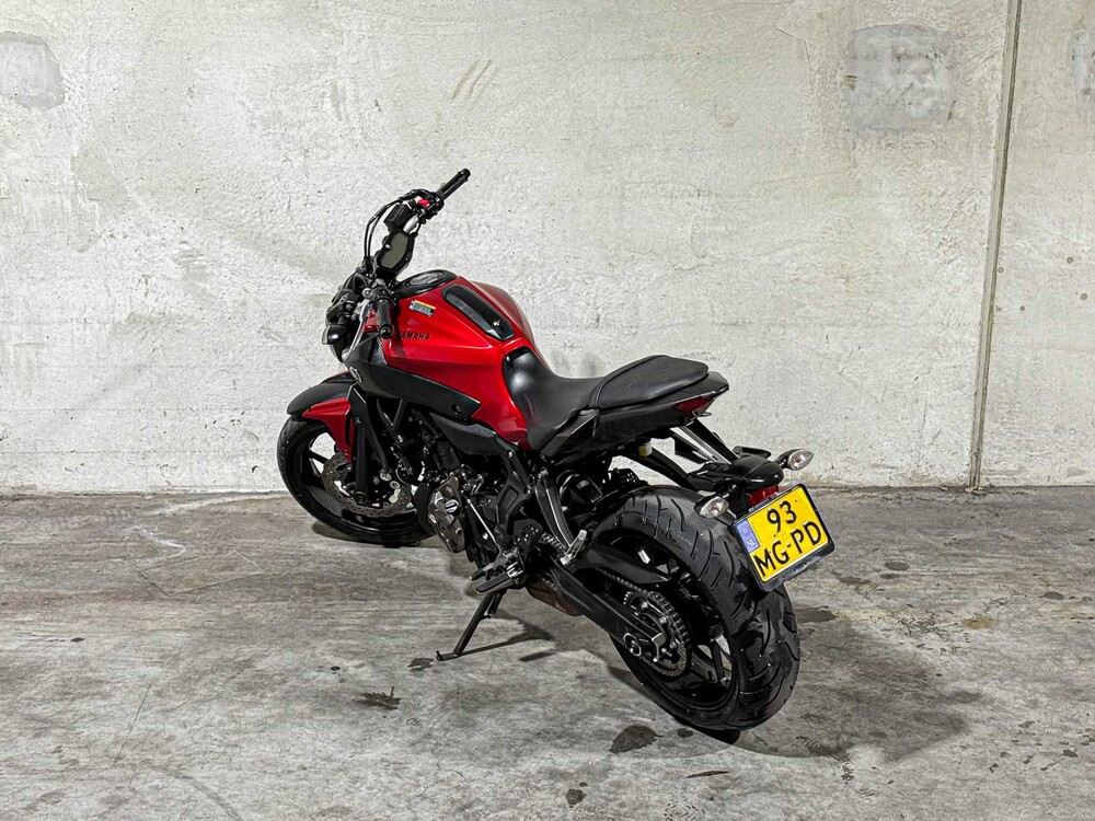 Yamaha MT-07 ABS Naked Bike 689cc 2016 Tour Motorfiets, 93-MG-PD