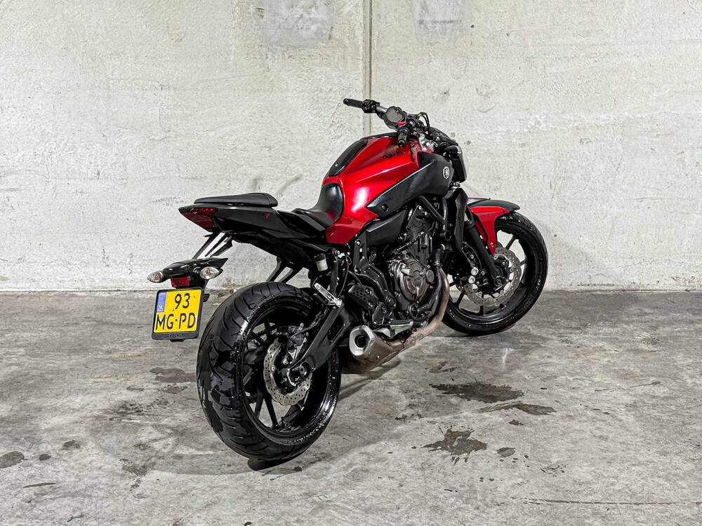 Yamaha MT-07 ABS Naked Bike 689cc 2016 Tour Motorfiets, 93-MG-PD