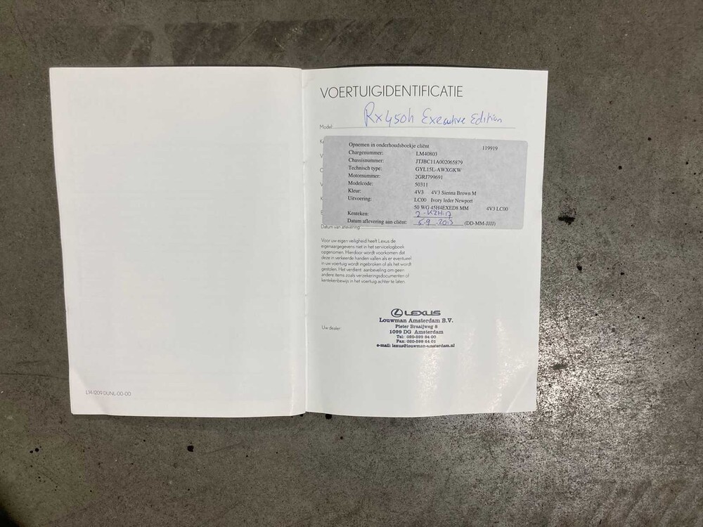 Lexus RX 450h 4WD Executive Edition 249pk 2013, 2-KZH-17