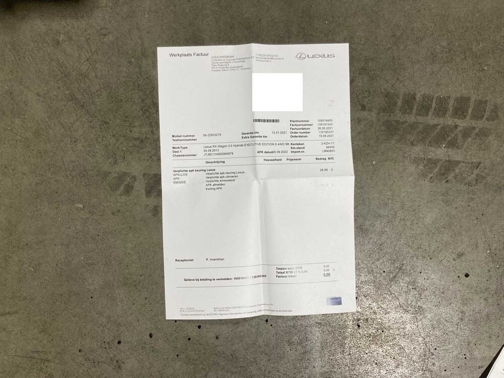 Lexus RX 450h 4WD Executive Edition 249pk 2013, 2-KZH-17