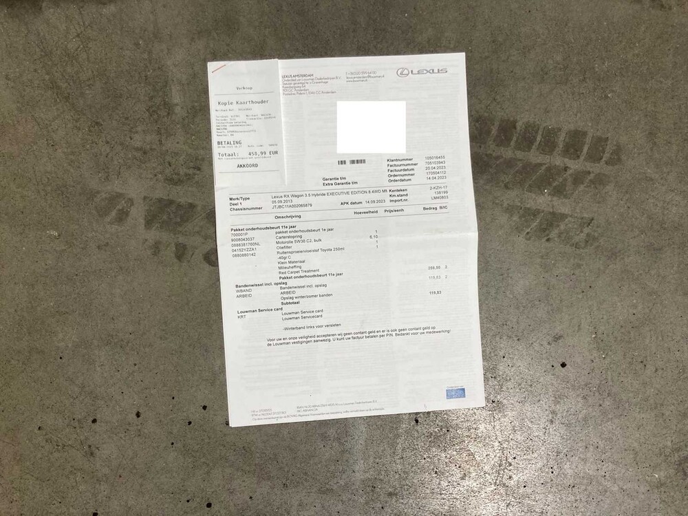 Lexus RX 450h 4WD Executive Edition 249pk 2013, 2-KZH-17