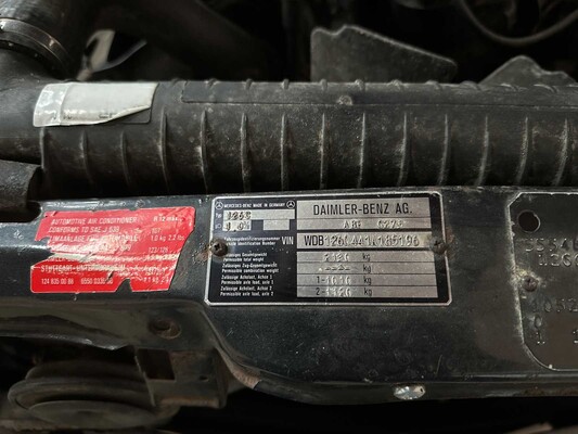 Mercedes-Benz 500 SEC 5.0 V8 245pk 1985 W126