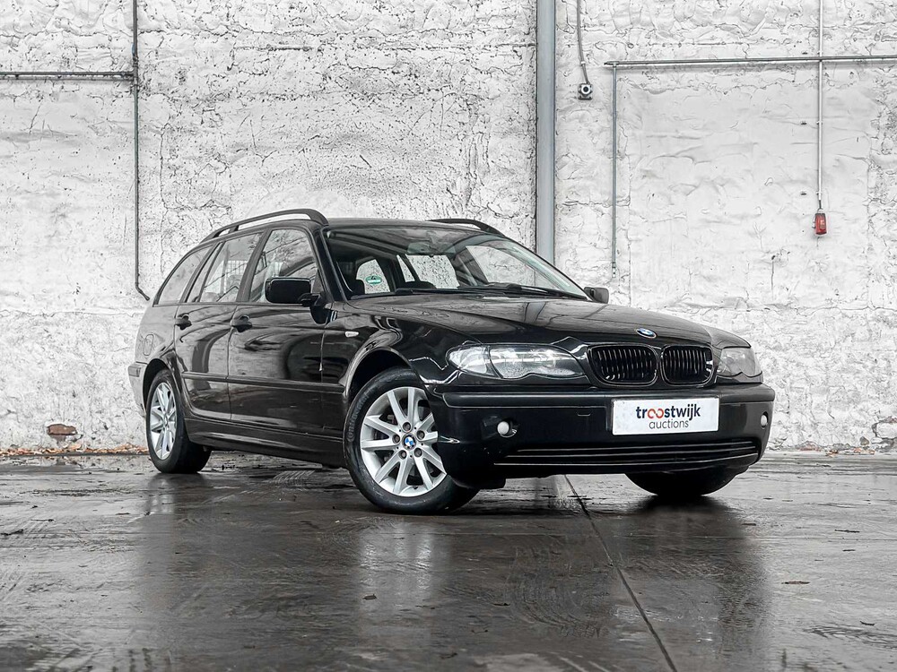 BMW 316i Touring Black & Silver 3-serie 114pk 2003,  62-LK-SL