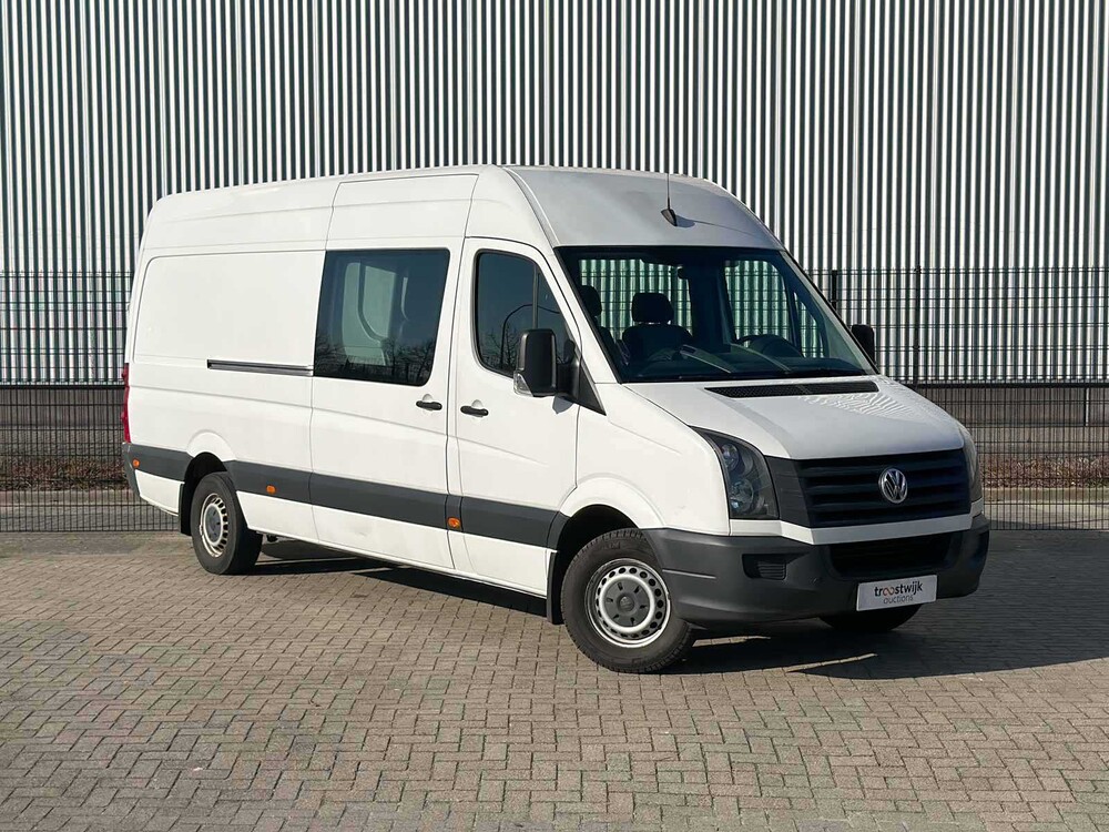 Volkswagen Crafter 35 2.0 TDI (DUBBEL CABIN) 163pk 2016 7-persoons, VFK-49-B Bedrijfswagen
