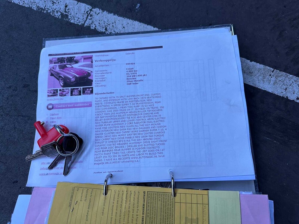 Chevrolet Camaro Sport 5,7 V8 350 PS 1976, 96-YB-99