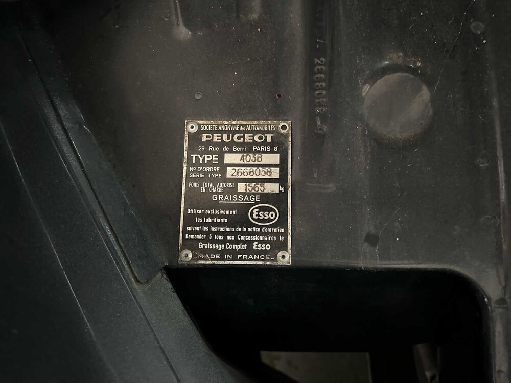 Peugeot 403 B7 1966, AH-96-35 Oldtimer