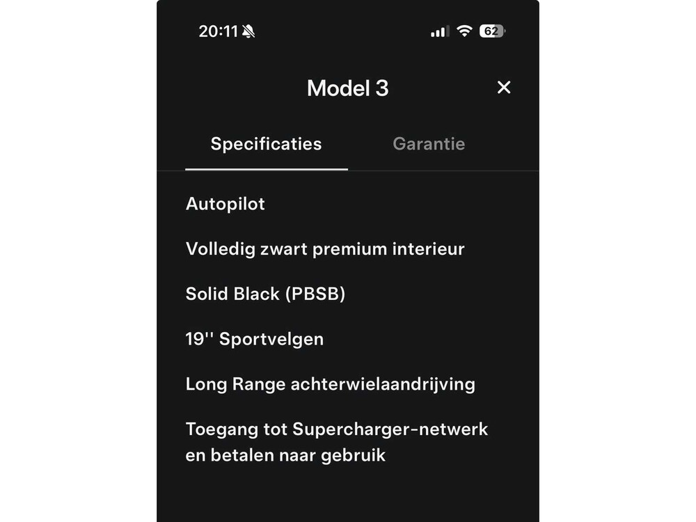 Tesla Model 3 Long Range RWD 75kWh 306pk 2019 (Origineel-NL), ZH-460-G -GARANTIE-