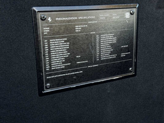 Ferrari 488 Spider HELE 3.9 V8 -Full Carbon- 670pk 2018