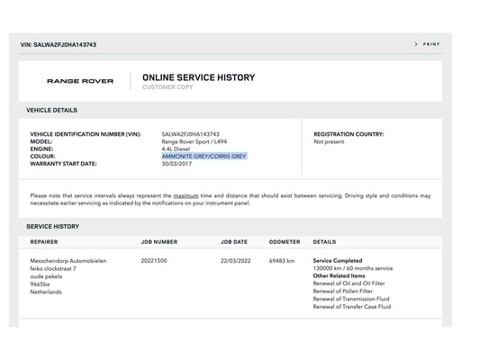 Land Rover Range Rover Sport 4.4 SDV8 Autobiography Dynamic 340pk 2017, SV-525-J