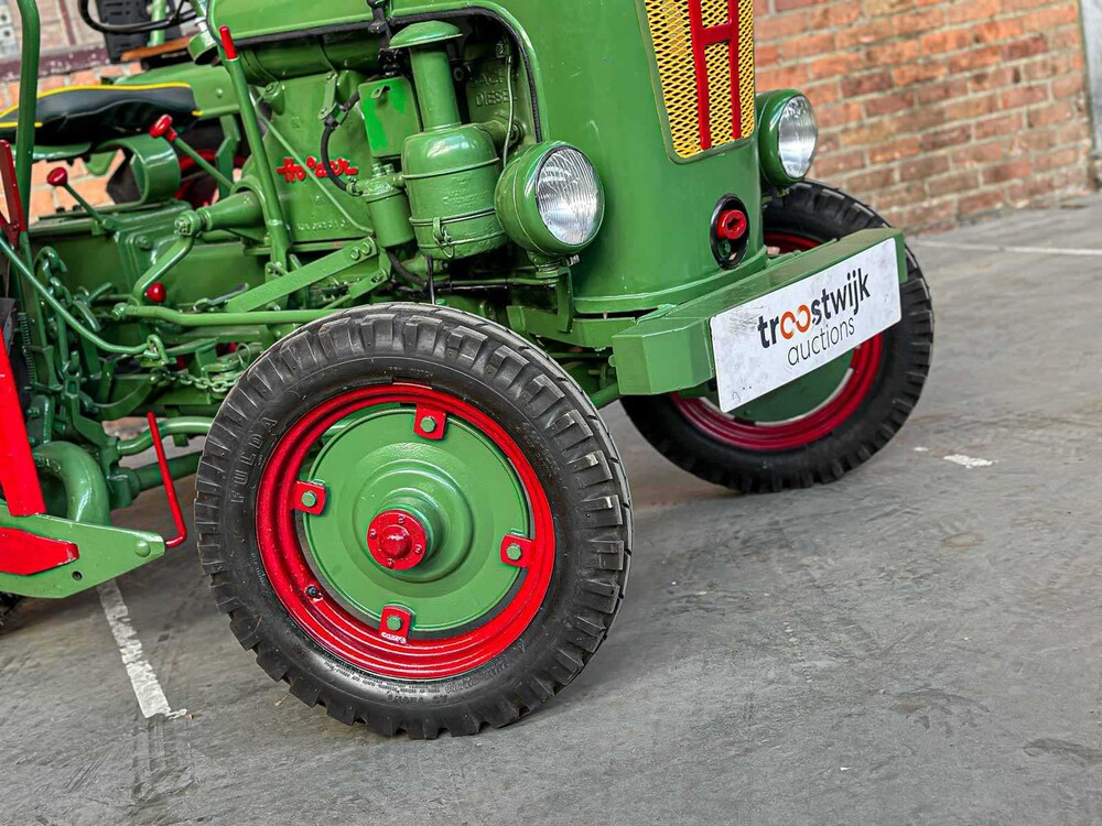 Holder 1955 1-Cilinder Oldtimer Tractor + Originele Melkwagen, TRH-44-X