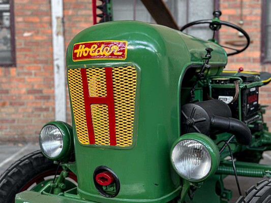 Holder 1955 1-Cilinder Oldtimer Tractor + Originele Melkwagen, TRH-44-X