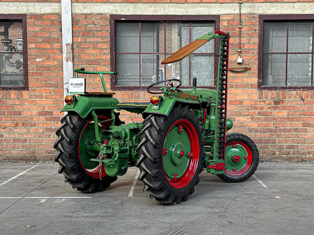 Halter 1955 1-Zylinder Classic Traktor + Originalmilch-Lkw, TRH-44-X
