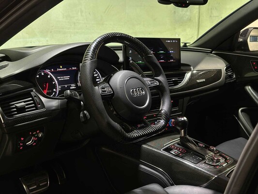 Audi RS6 Avant 4.0 TFSI V8 Quattro Pro Line Plus -CARBON- 560pk 2013 -AKRAPOVIC- C7, PB-423-N