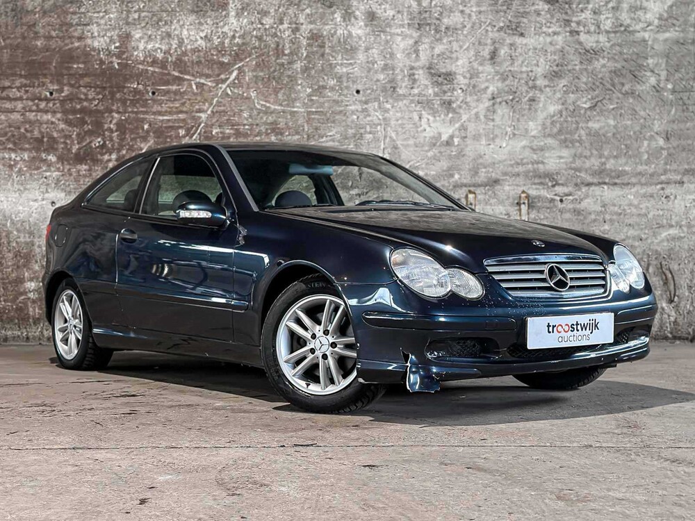 Mercedes-Benz C230 K C-klasse Sportcoupé 197pk 2004, SZ-183-P youngtimer