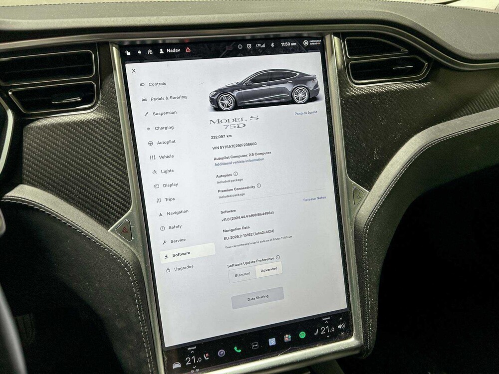 Tesla Model S 75D Basis 333 PS 2018 (Original-NL), RZ-492-N