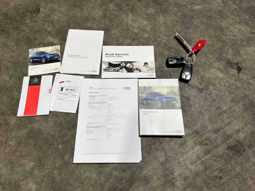 Audi Q7 3.0 TDI V6 e-tron Quattro Sport S-Line 258pk 2016 (Origineel-NL & 1e Eigenaar) Plug-In Hybrid, NB-194-Z (BTW AUTO)