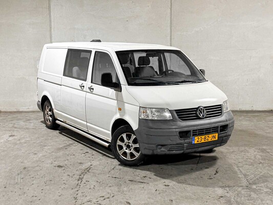 Volkswagen Transporter 2.5 TDI 340 DC 131pk 2006 (Origineel-NL) Dubbele Cabine, 23-BZ-JN