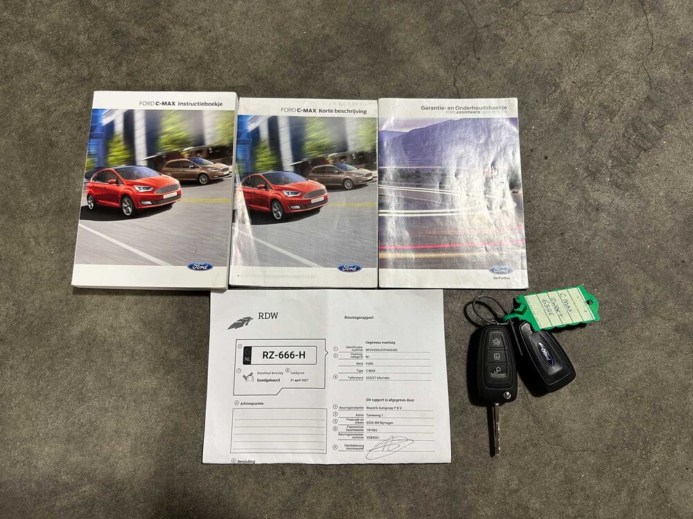 Ford C-Max 1.0 Trend 125pk 2018 (Origineel-NL + 1e Eigenaar), RZ-666-H