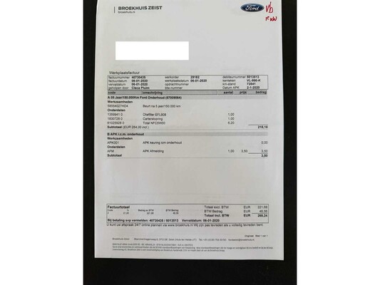 Ford Transit Connect 1.6 TDCI L1 Trend 75pk 2015 (Origineel-NL) 3-persoons, VL-990-K