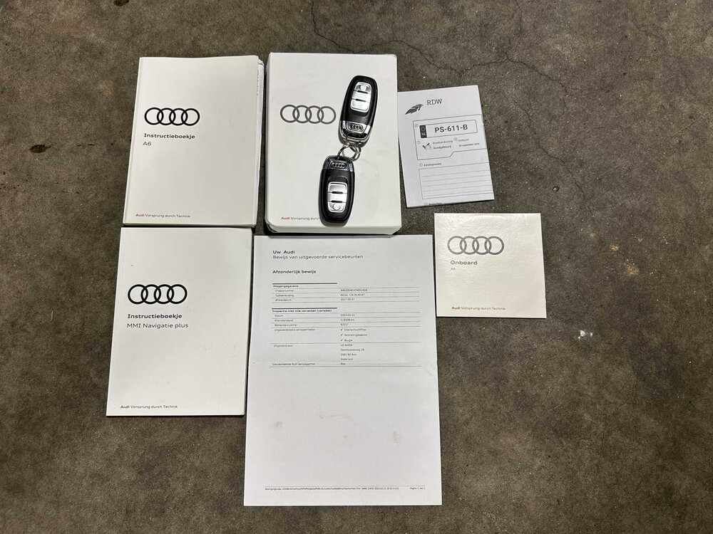 Audi A6 Limousine 1.8 TFSI S line Edition 190pk 2017 (Origineel-NL), PS-611-B