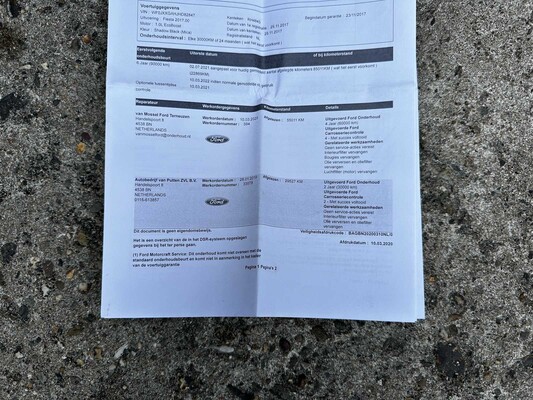 Ford Fiesta 1.0 EcoBoost Titanium 101pk 2017 (Origineel-NL), RH-484-S