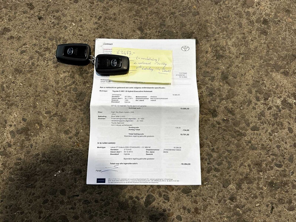 Toyota C-HR 1.8 Hybrid Executive 122pk 2017 (Origineel-NL), RF-509-L