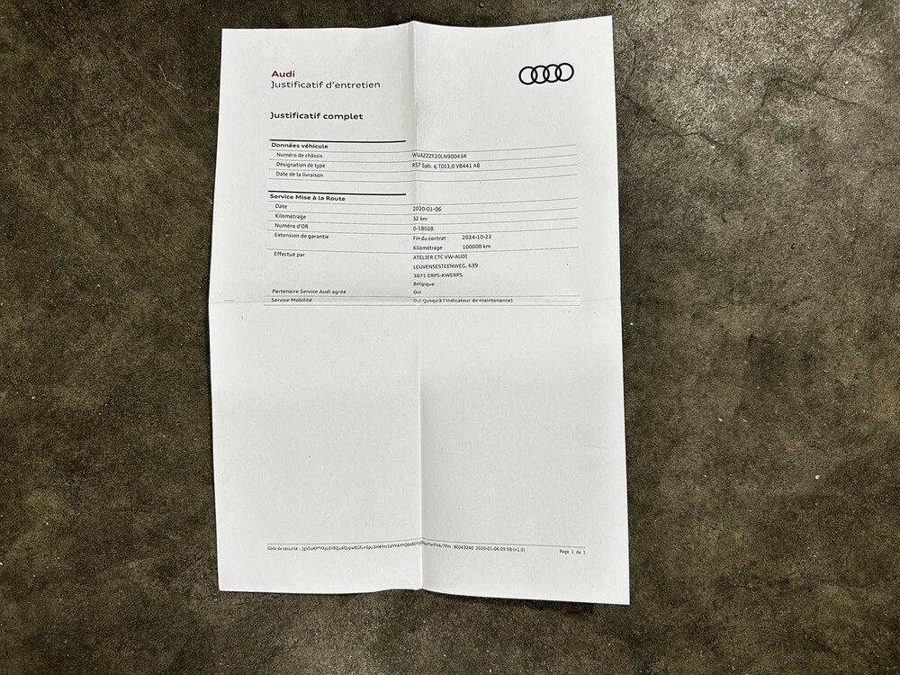 Audi RS7 Sportback 4.0 V8 TFSI Quattro 600pk 2020, J-107-JJ