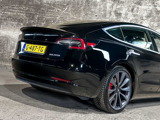 Tesla Model 3 Performance AWD75kWh 462pk 2019 (Origineel-NL), G-487-TG